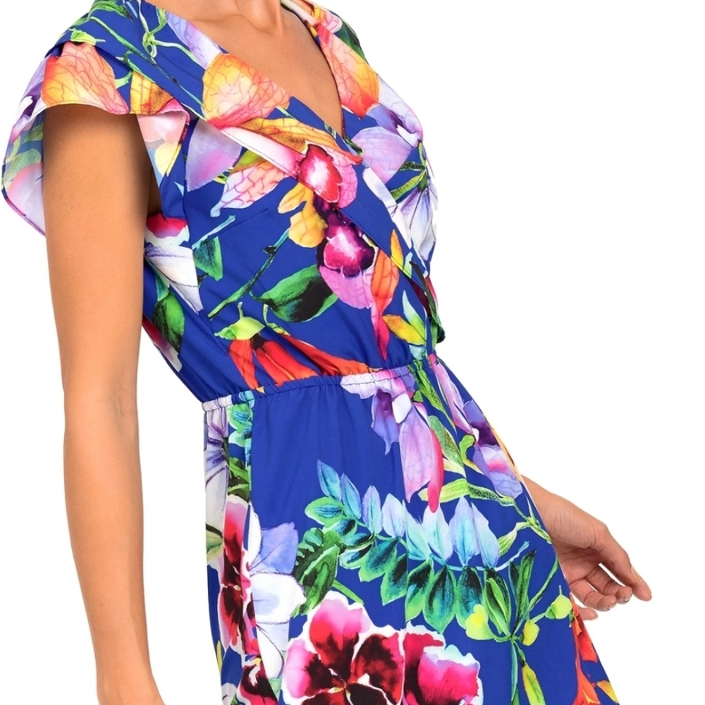 Joseph Ribkoff Floral Wrap Style Dress